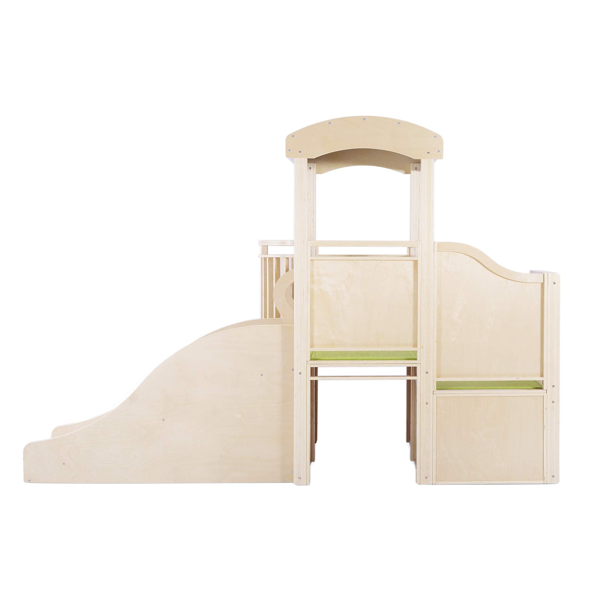 Wooden Toddler Climber with Slide and Tunnel