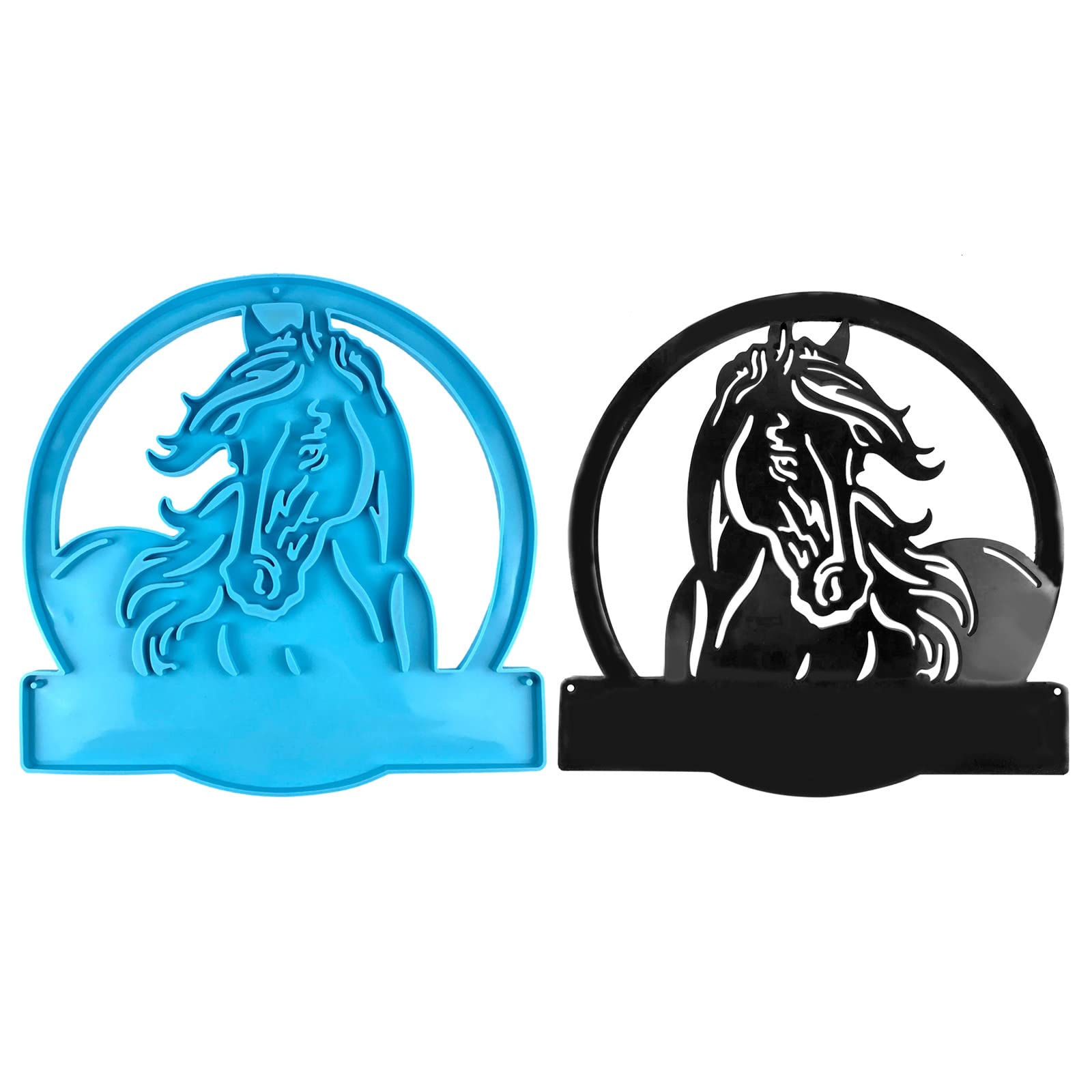 Farm Horse for Head Decor Epoxy Resin Farm Animal Horse for Head Pendant Horse Number