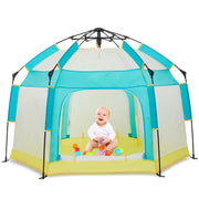 Baby Playpen with Canopy, Portable Baby Beach Tent