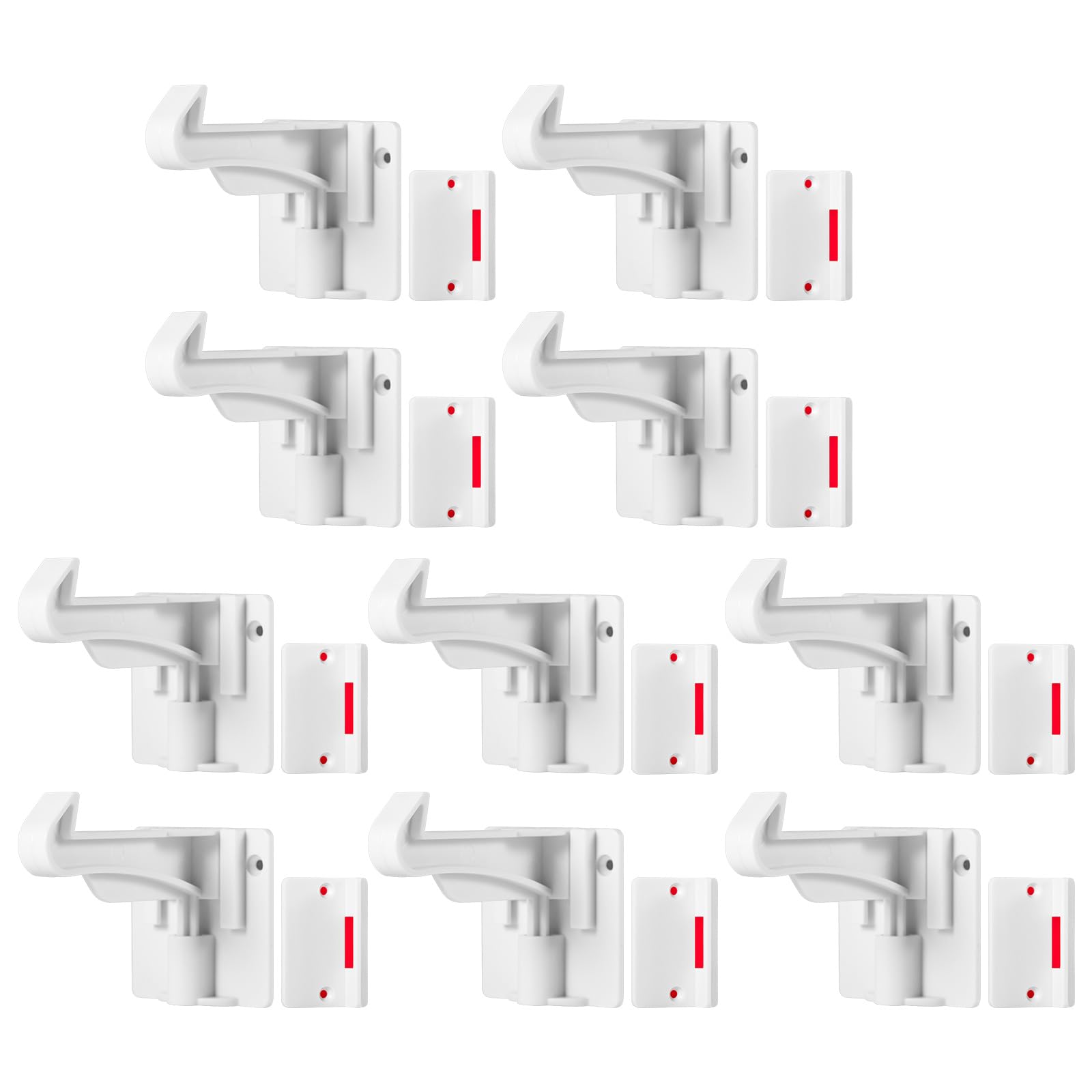 TOWODE Cabinet Locks Baby Proofing Cabinets Locks Child Safety Baby Proof Drawer Locks No Drilling or Extra Screws Works with Most Cabinets, Drawers and Countertop Overhangs(10 Pack)