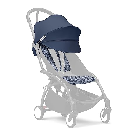 6+ Color Pack, Black - Textiles Only: Seat Pad, Extendable Canopy & Zipped Back Pocket
