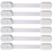 6 Pack Vmaisi Multi-Use Adhesive Straps Locks - Childproofing Baby Proofing Cabinet
