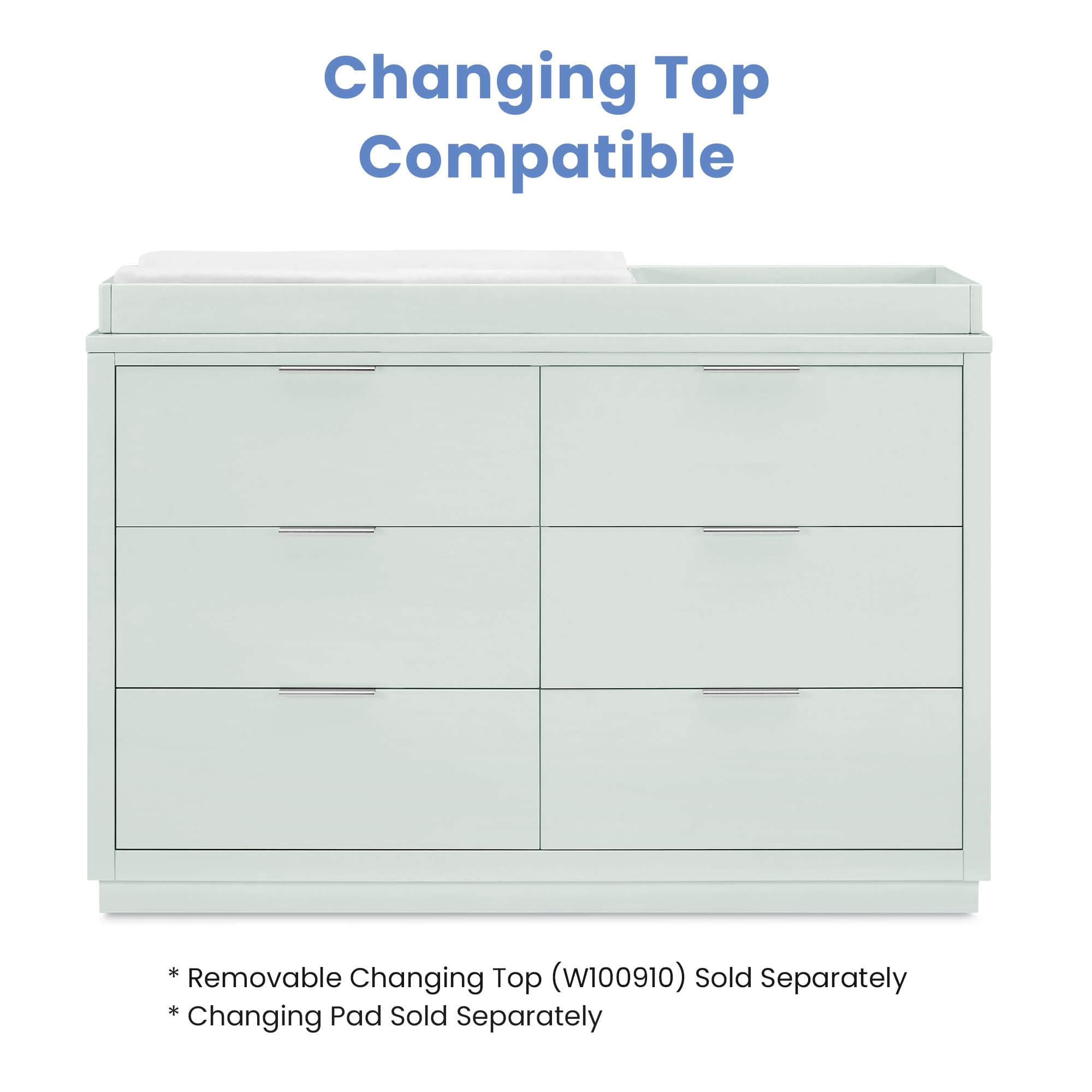 6 Drawer Dresser for Nursery and Kids Room