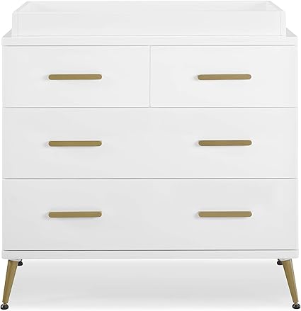 Sloane 4 Drawer Dresser with Changing Top and Interlocking
