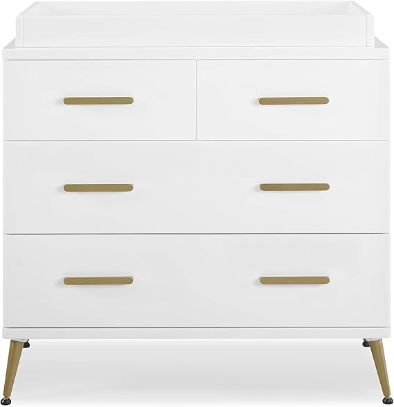 Sloane 4 Drawer Dresser with Changing Top - Greenguard Gold