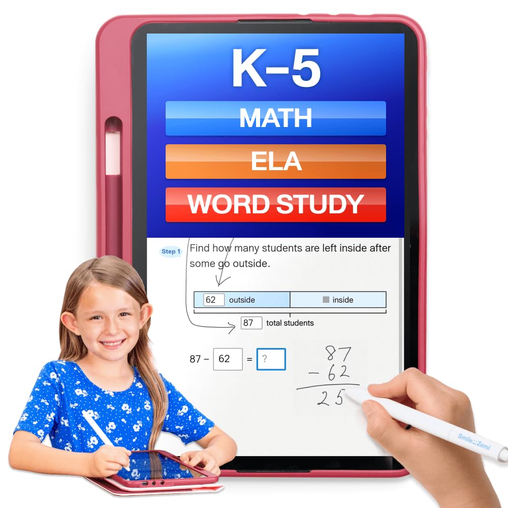 Dedicated Learning Tablet, Grades K-5, Math,ELA,Word Study, No Internet Browser
