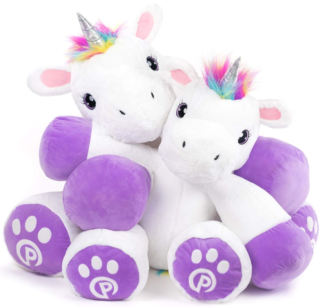 Plushible Poppy The Unicorn Stuffed Animal, 44" Plush Unicorn Toy for Girls & Boys