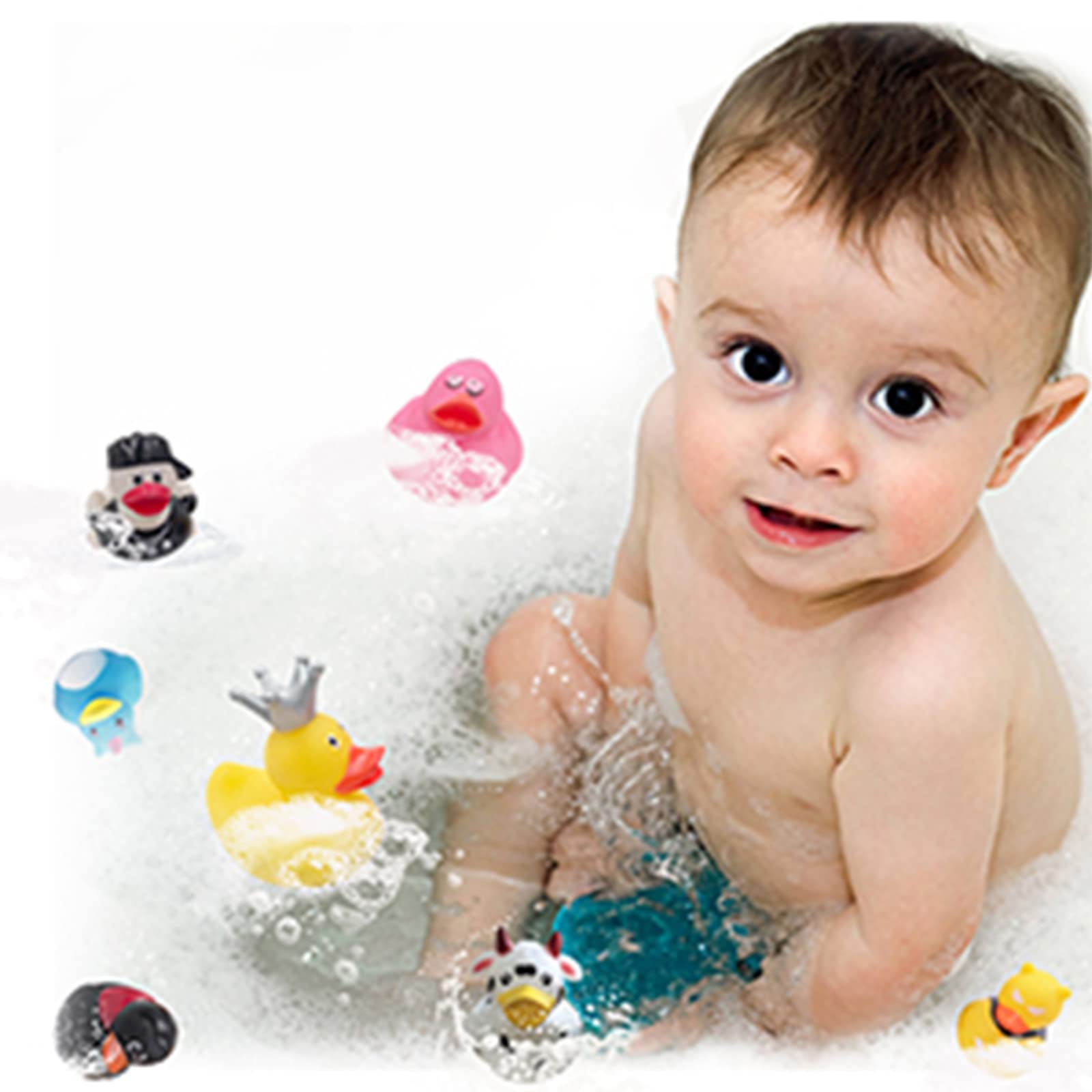 50 Pack Rubber Duck for Jeeps Ducking - 2.3 Inch Bulk Floater Duck