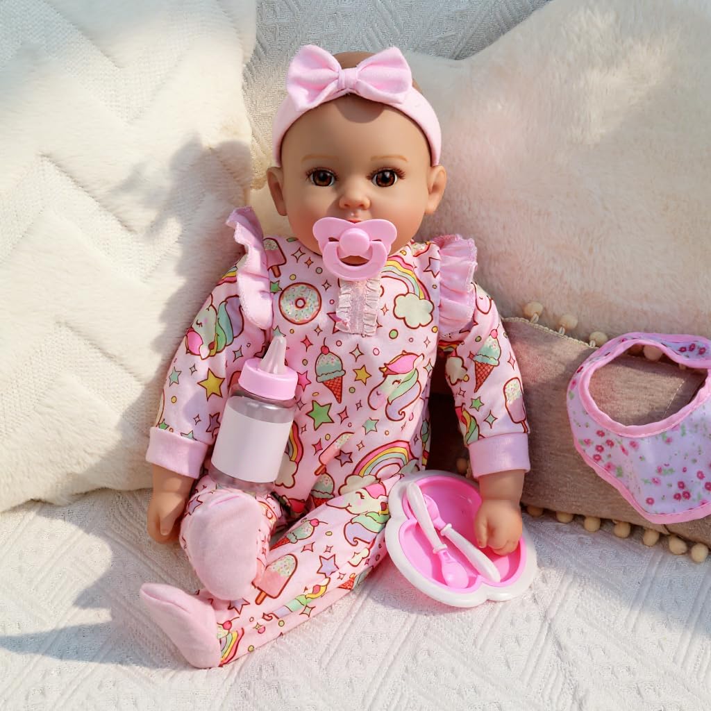 Baby Dolls, 18 inches Large Realistic Cute Soft Body Baby Doll Real Life