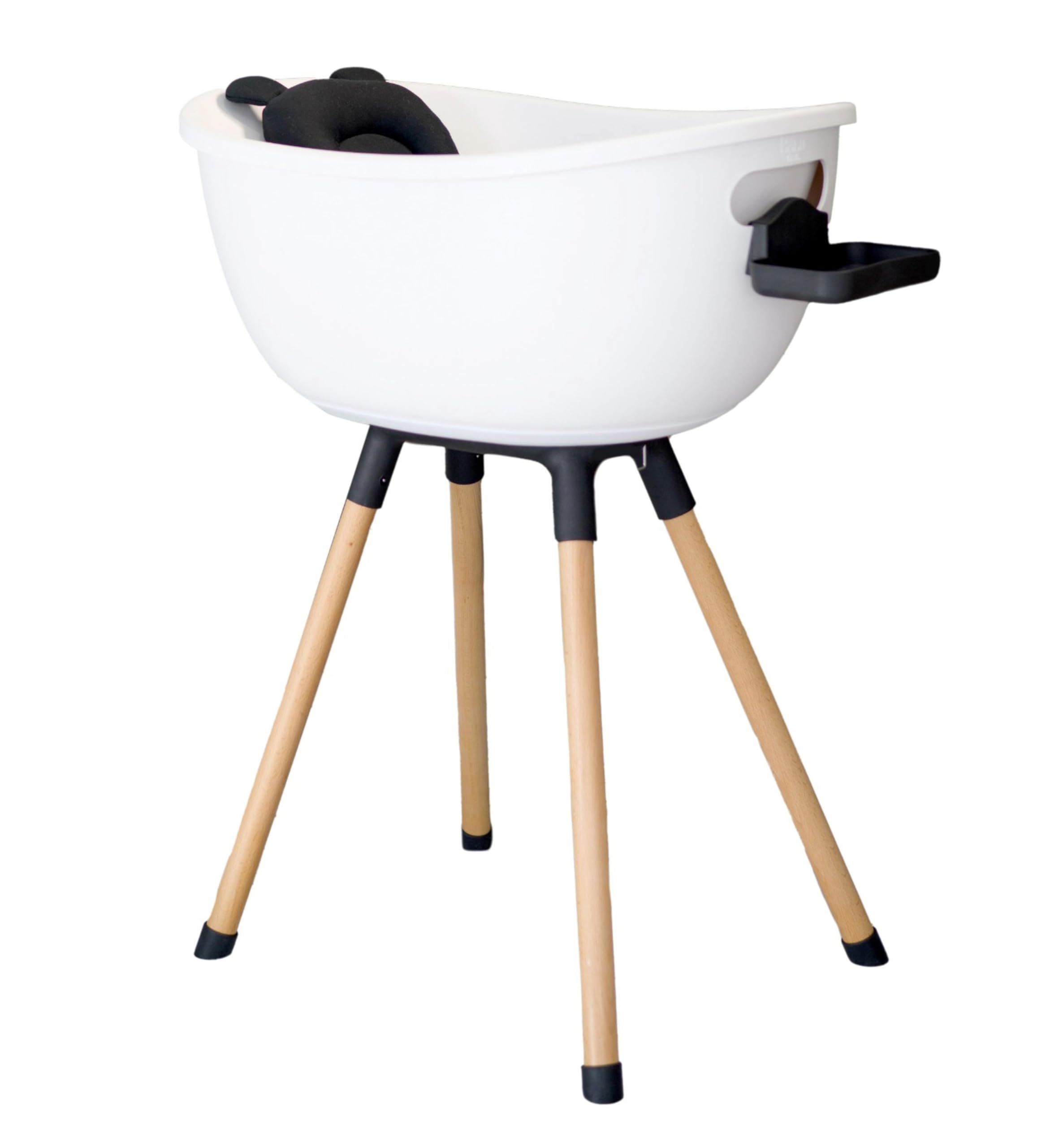 Luxury Standing Baby Bathtub, 3-Stage Convertible with Wooden
