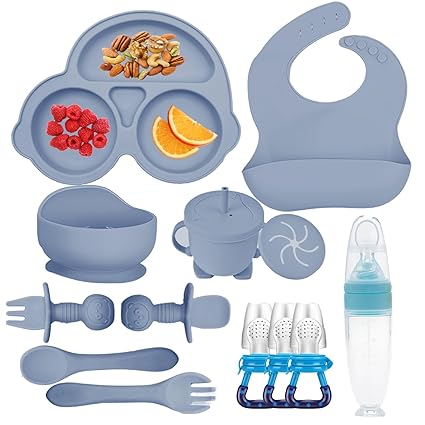Baby Feeding Set,Miicasa Baby Led Weaning Supplies Kit With