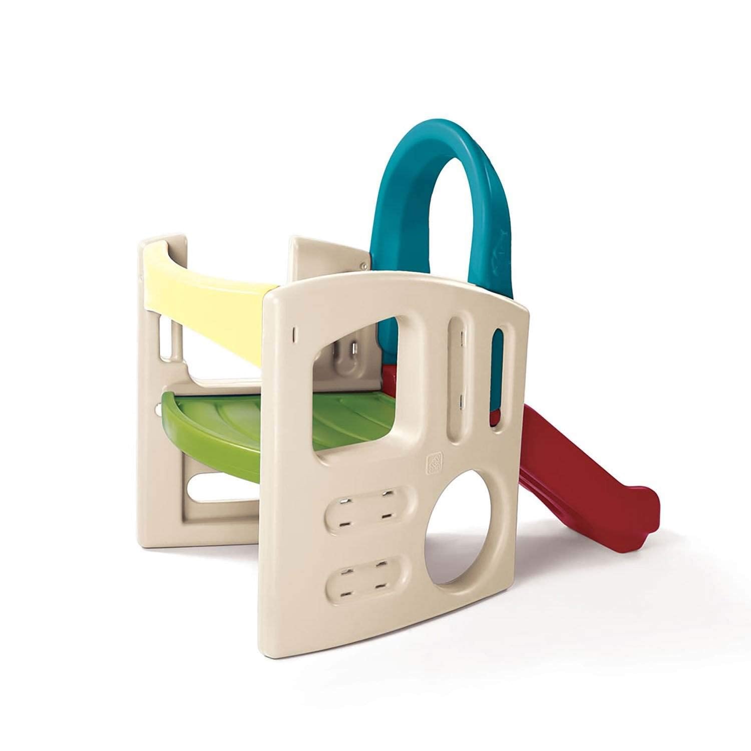 Panda Climber | Outdoor Toddler Activity Playset, Tan/Red/Yellow/Blue