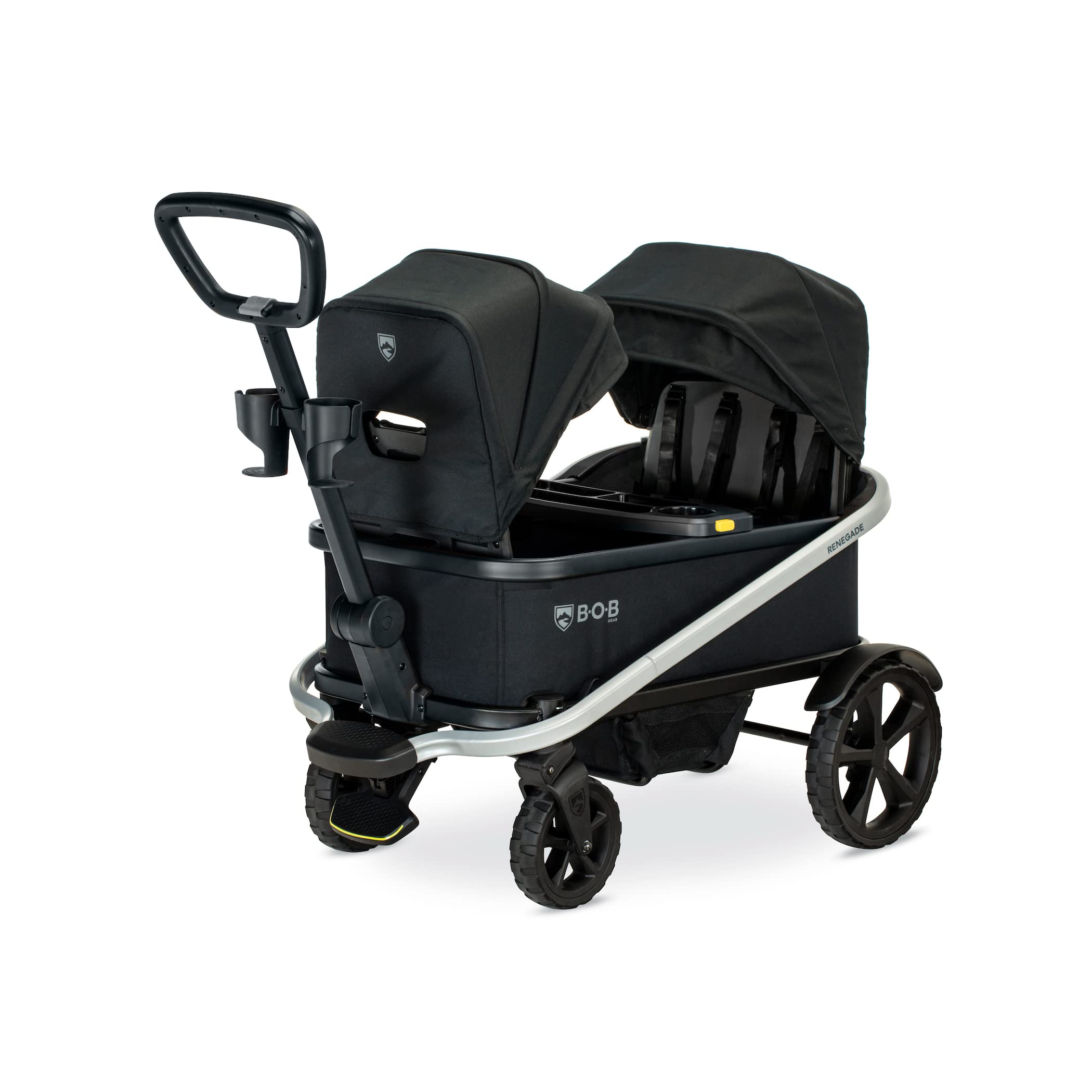 Renegade Canopy Stroller Wagon with 3 Seats, 5-Point Harness System, All-Terrain Tires