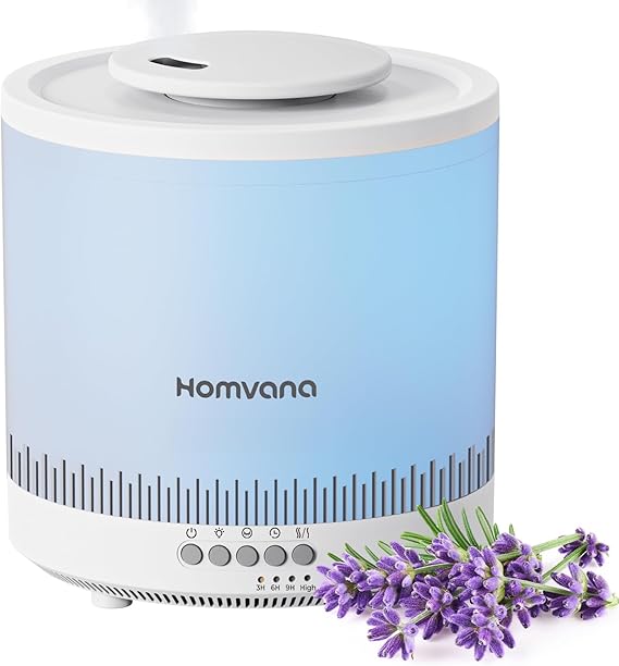 Small Humidifiers for Bedroom - 2 Packs 1.8L Cool Mist Top Fill Humidifier for Baby Nursery