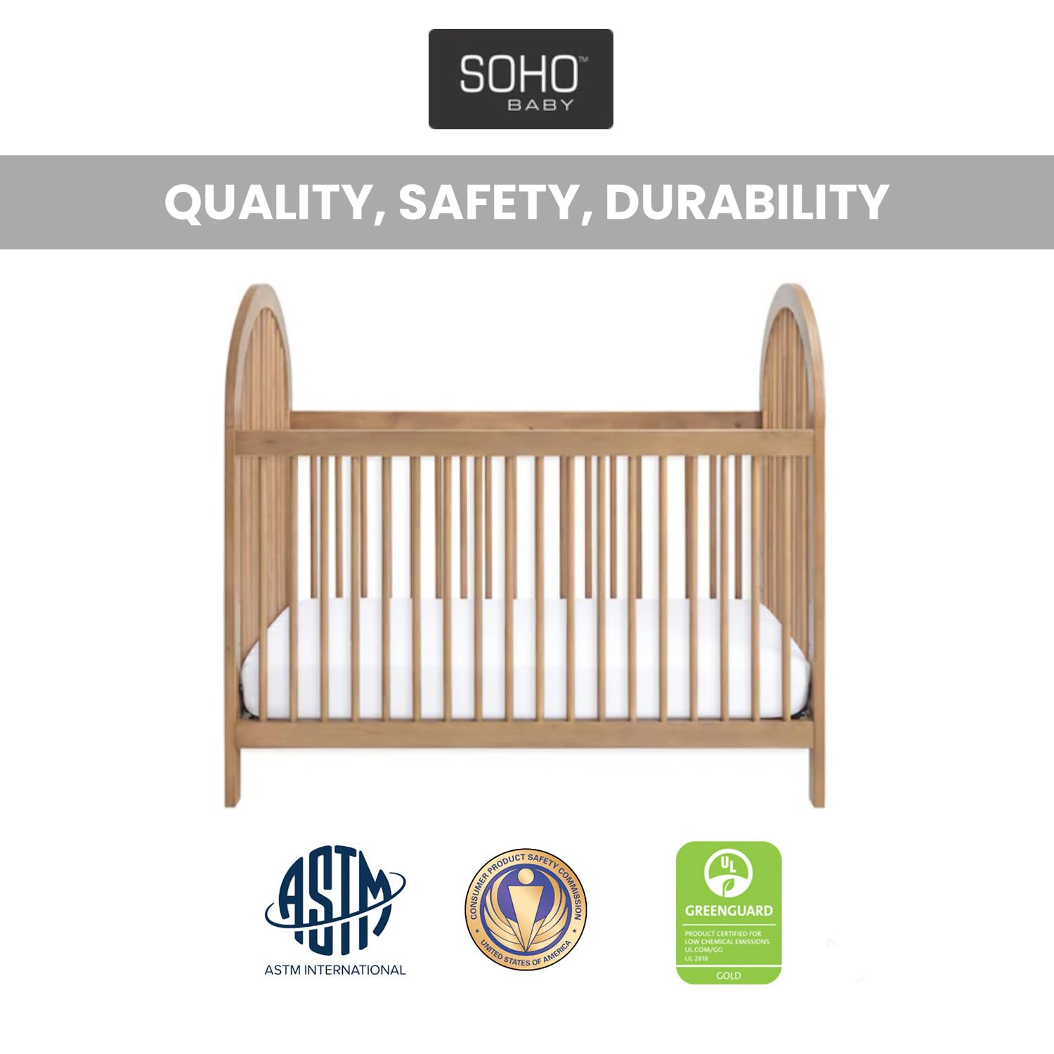 3-in-1 Convertible Island Crib