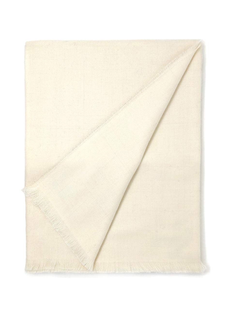 Baby Alpaca Throw Blanket 72x51 Inches Cloud