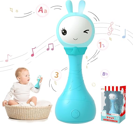 Yoyo Talking Bunny Baby Singing Musical Rattle, Mimicking Toys Repeats What You Say