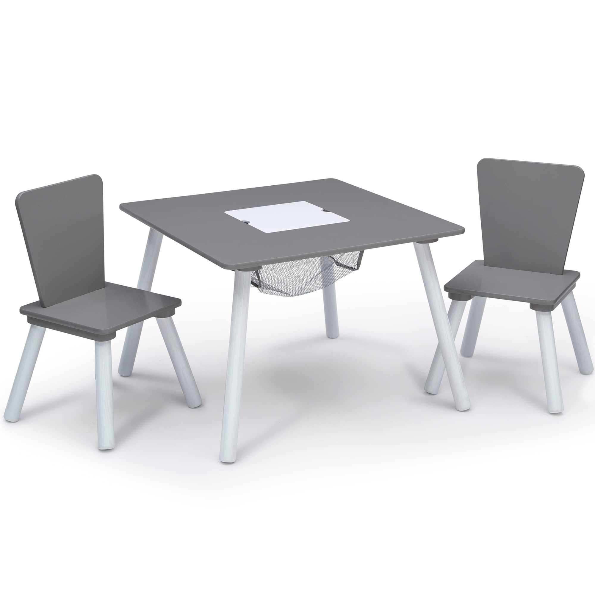 4-Piece Toddler Playroom Set with Table, Chairs & Toy Organizer