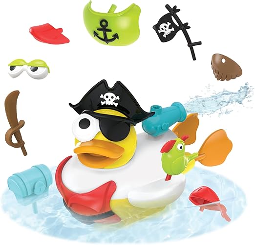 Jet Duck Mermaid Bath Toy with Powered Water Shooter