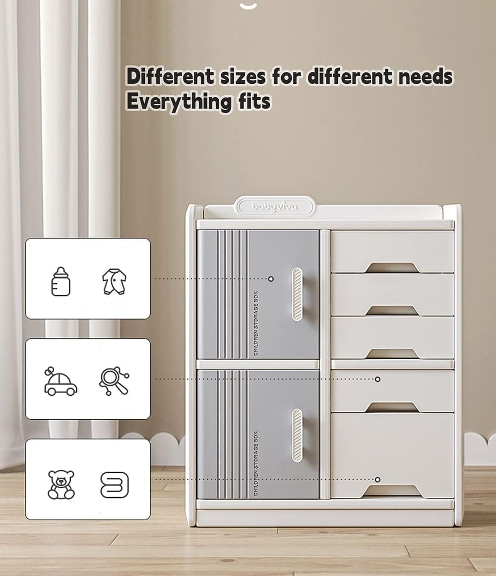 Kids Toy Storage Organizer with Drawers and Bins