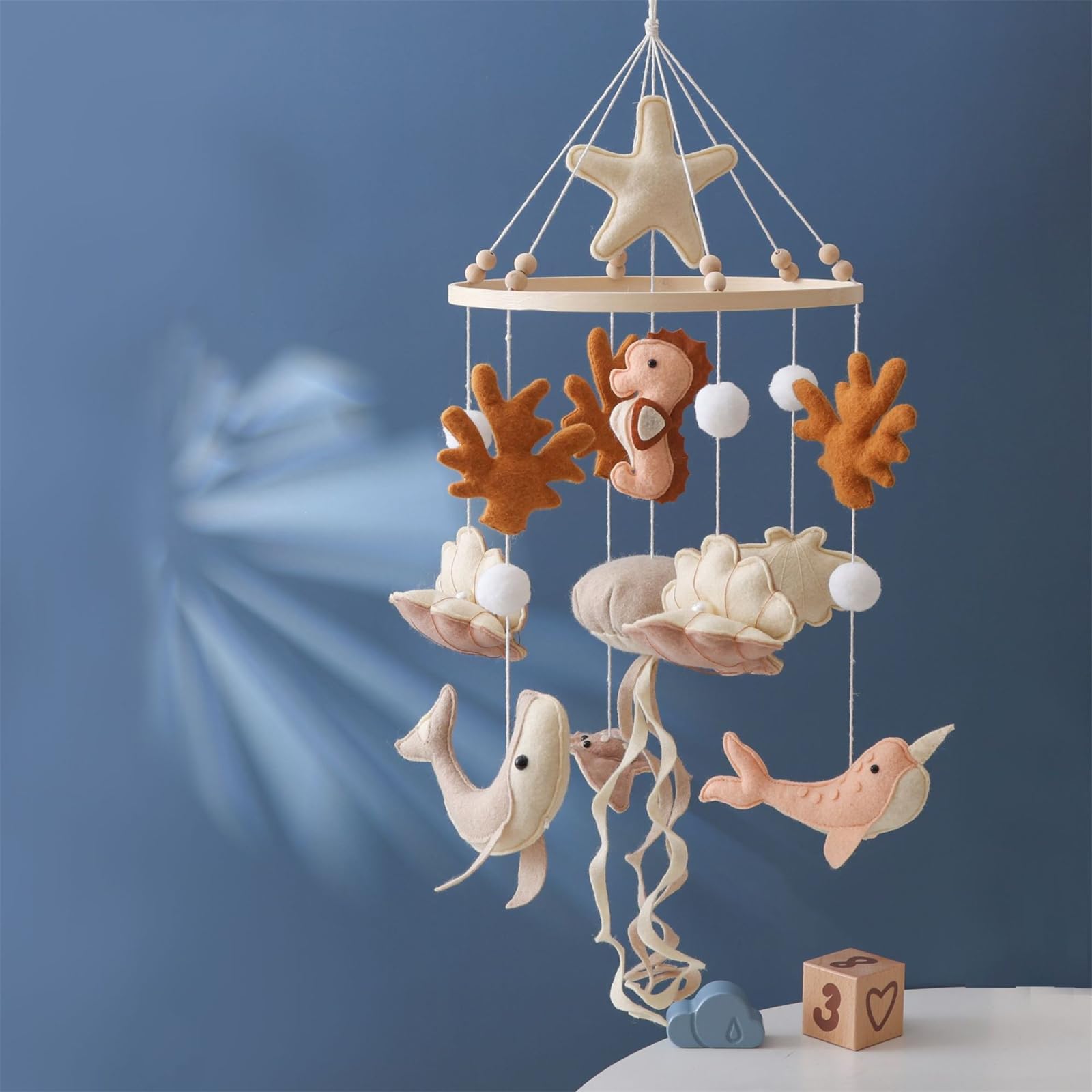 Ocean Theme Crib Mobile for Baby Nursery