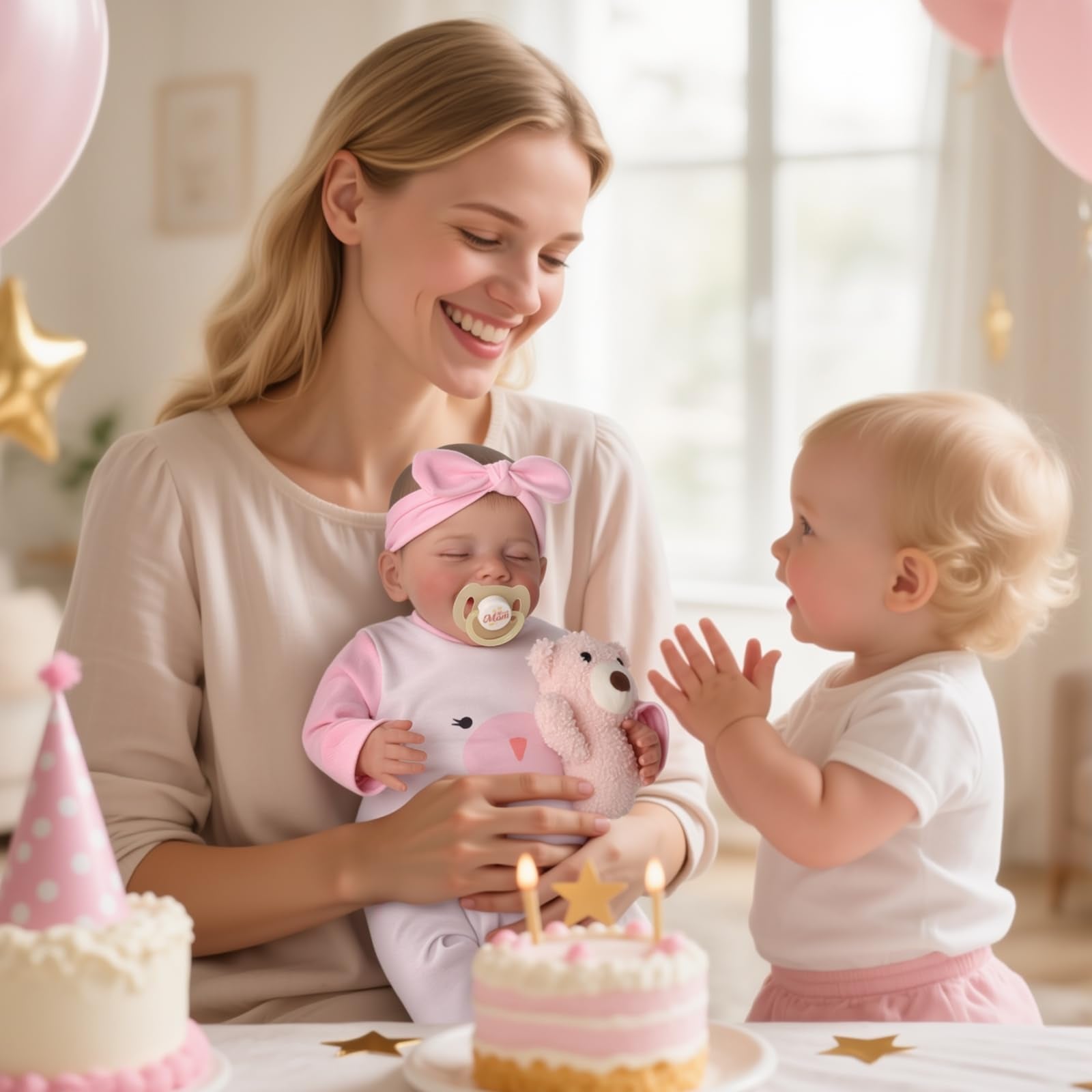 BABESIDE Lifelike Reborn Baby Dolls - 20-Inch Sweet Smile Realistic-Newborn Vinyirl