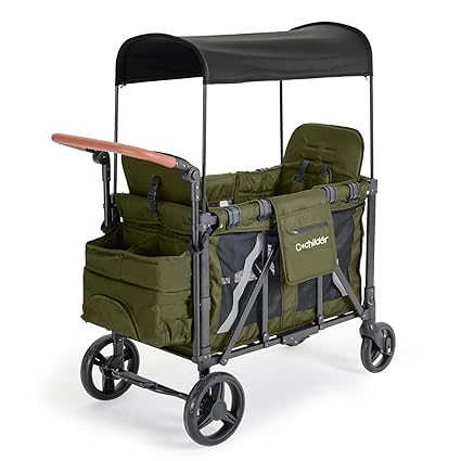 Elite 2 Seater Wagon Stroller for Kids, Foldable Stroller Wagon