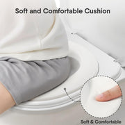 CheerTry 2-in-1 Toddler Potty Training Toilet - Larger Potty Chair & Detachable Training Seat for Boys & Girls Ages 1-3 with Flushing Sound, Wipes Storage, Toilet Paper Holder