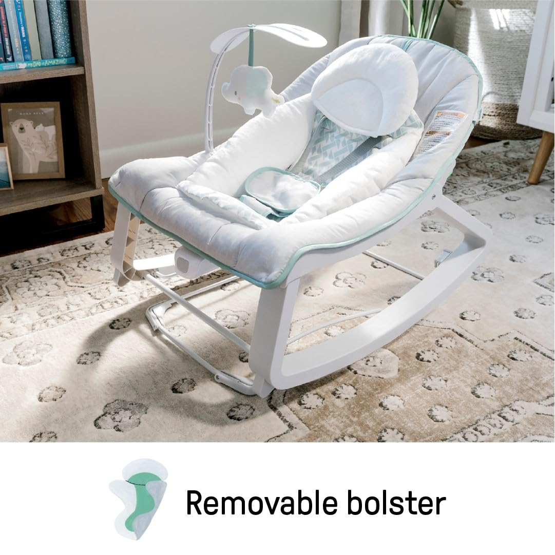 3-in-1 Vibrating Baby Bouncer Seat & Infant to Toddler Rocker