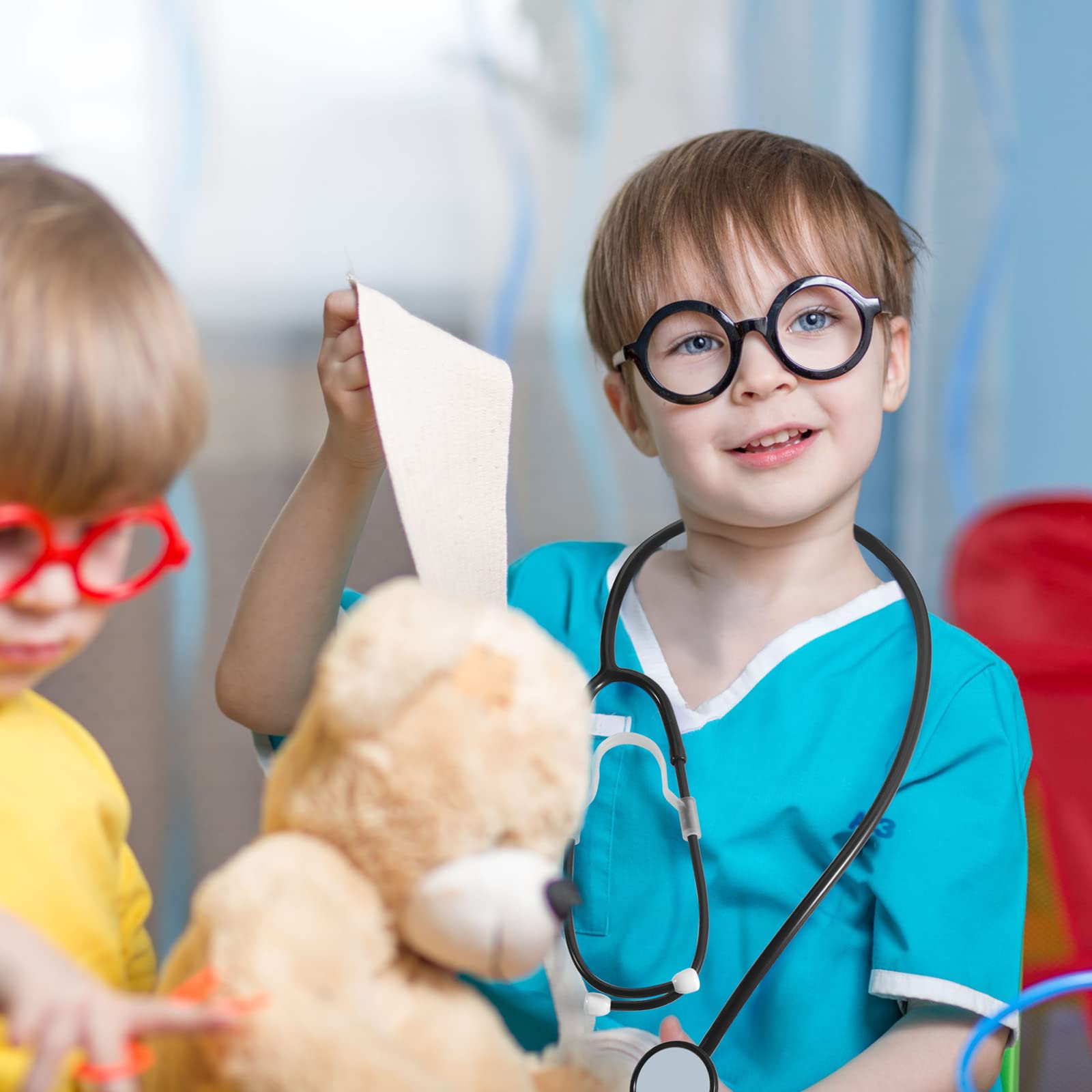 20 Pcs Kids Stethoscope Toy Real Working Plastic Stethoscope for Kids