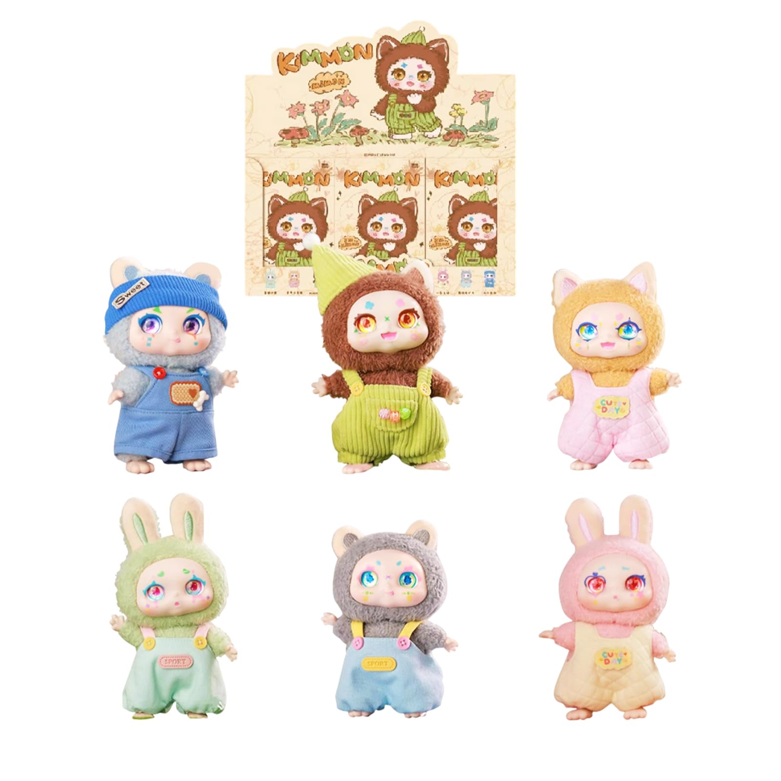Plush Doll Blind Box Whole Set, KIMMON Series Mystery Box Plush Toys