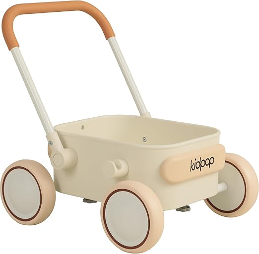 Push Walker with Wheels Toddler Wagon for First Learner Baby
