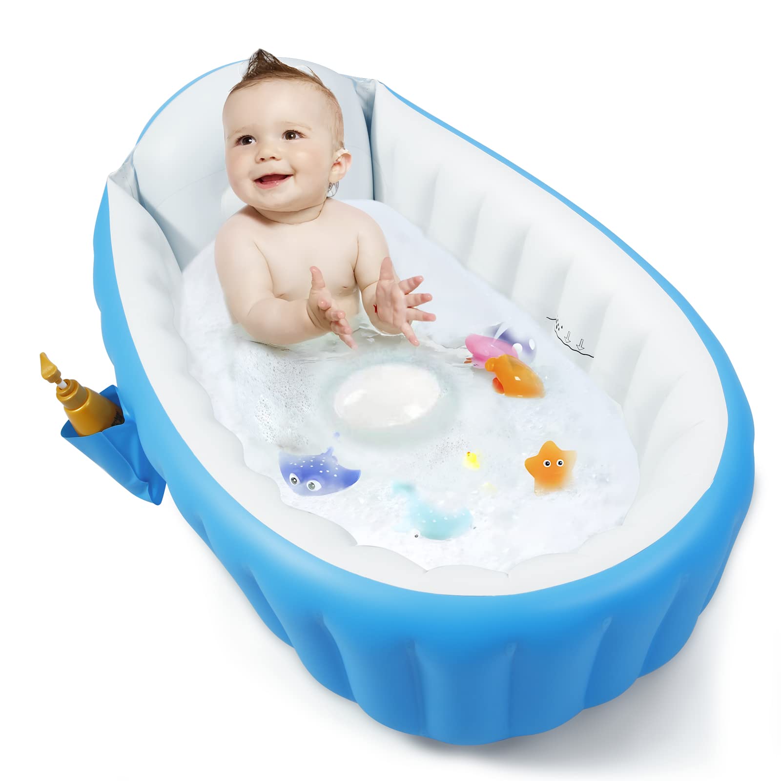 Portable Inflatable Baby Bathtub with Air Pump