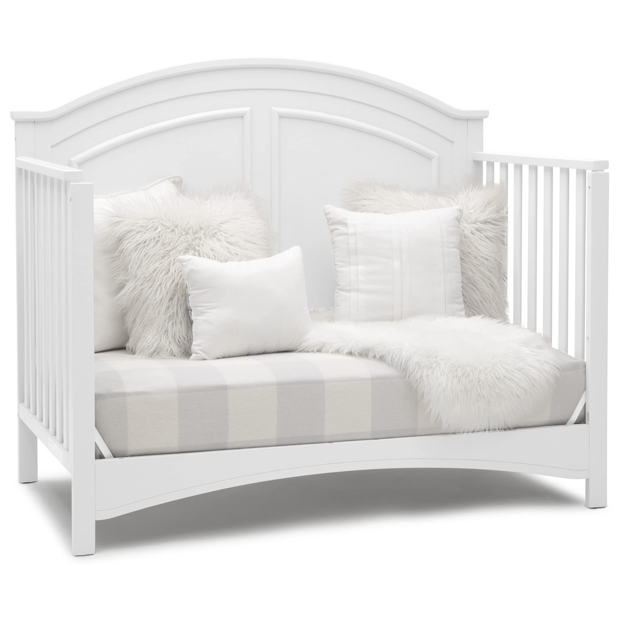Perry 6-in-1 Convertible Crib - Greenguard Gold Certified, Bianca White