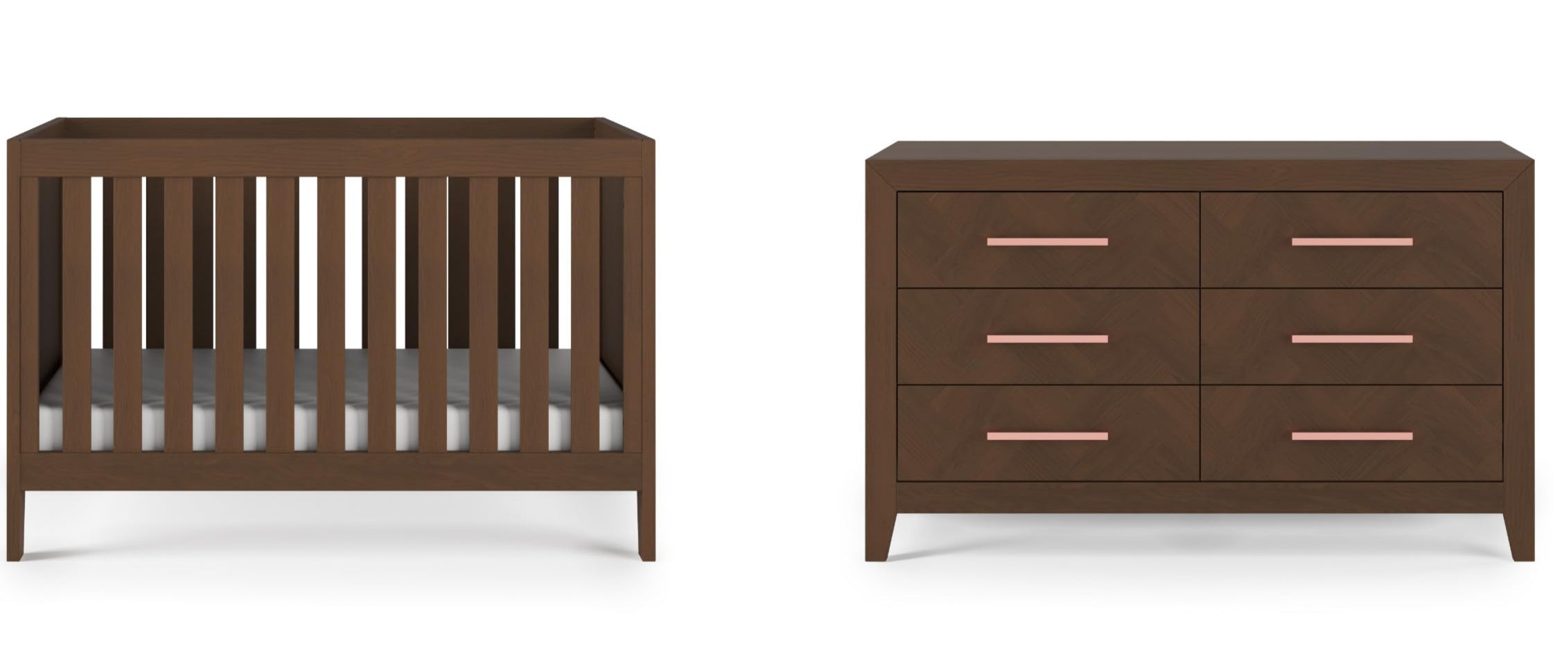 Kieran Crib and Dresser Nursery Set, 2-Piece