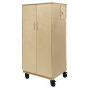 60" H Kids Storage Cabinet Shelf with Doors and Shelves, for Craft Storage