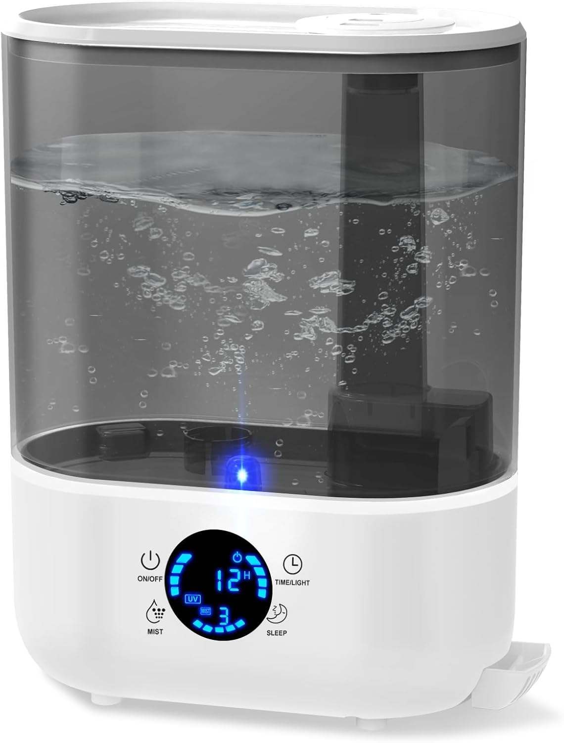 Humidifiers for Bedroom, 5.5L Ultrasonic Air Humidifier with Dual 360°Rotation Nozzles