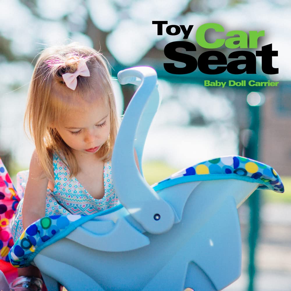 Toy Doll Car Seat with Safety Harness