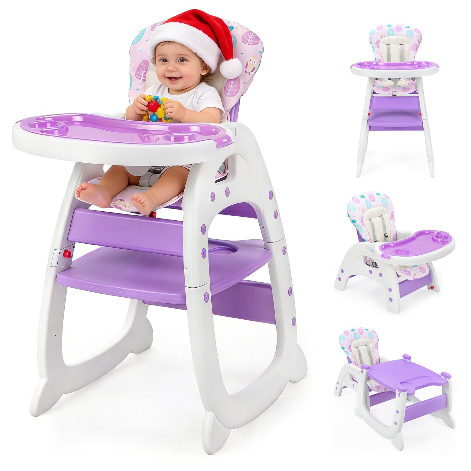 Adjustable Convertible High Chair for Babies and Toddlers