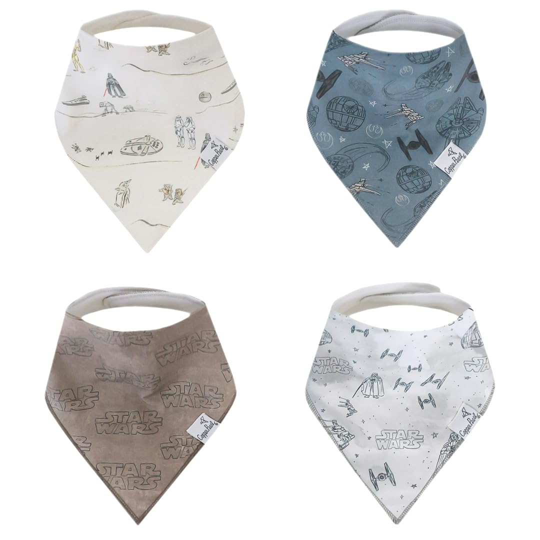 Baby Bandana Drool Bibs for Drooling and Teething 4 Pack Gift Set "Tatooine