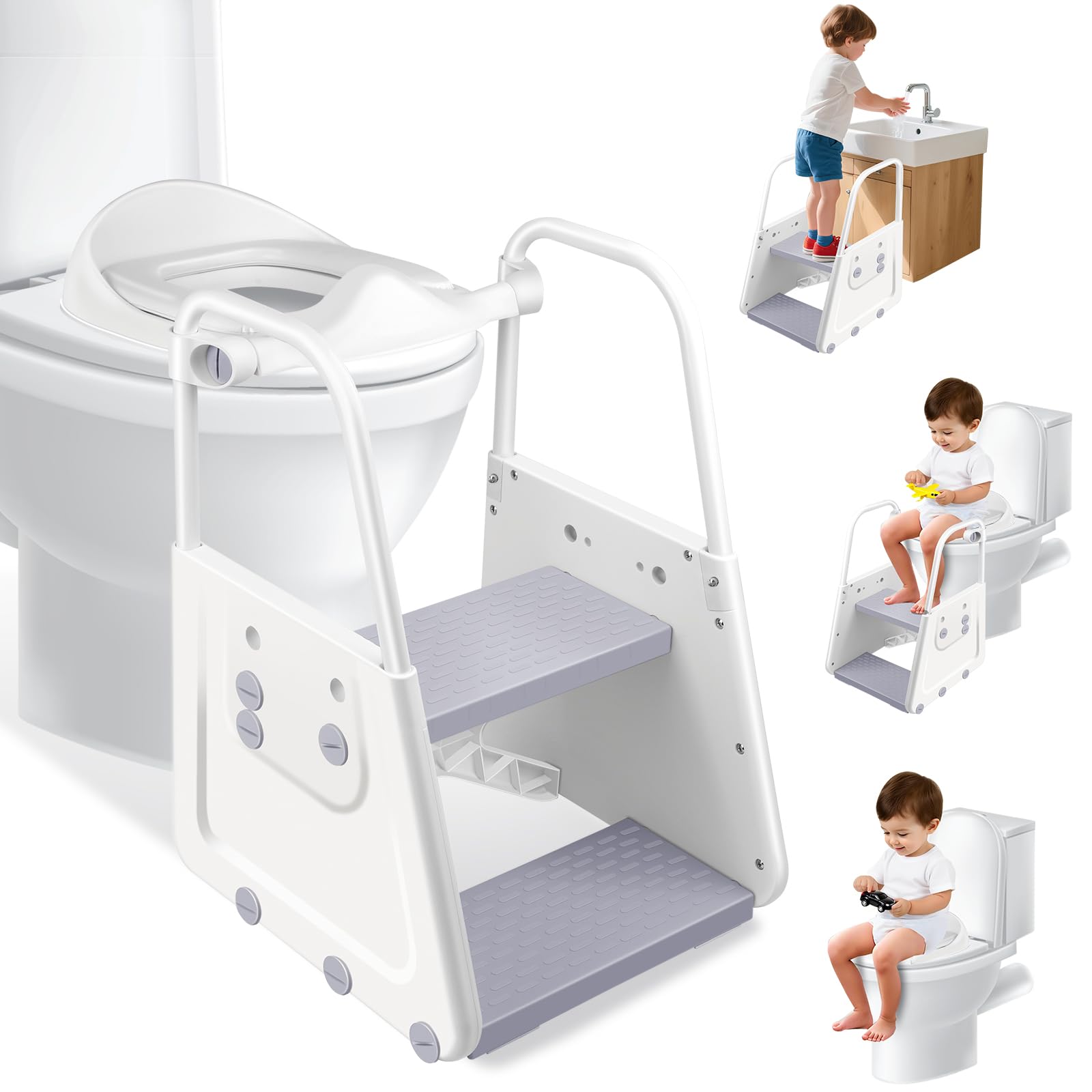 Potty Training Seat with Step Stool - 3 in 1 Potty Training Toilet