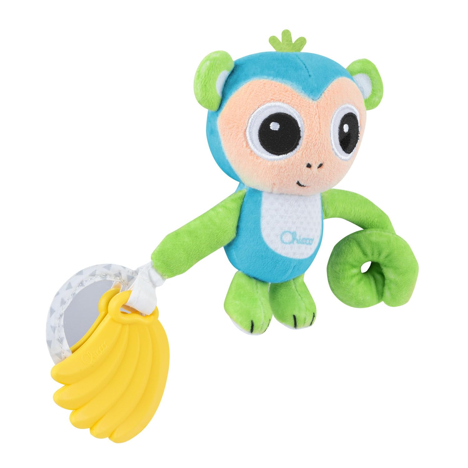 Monkey Rattle with Soft Teething Teether