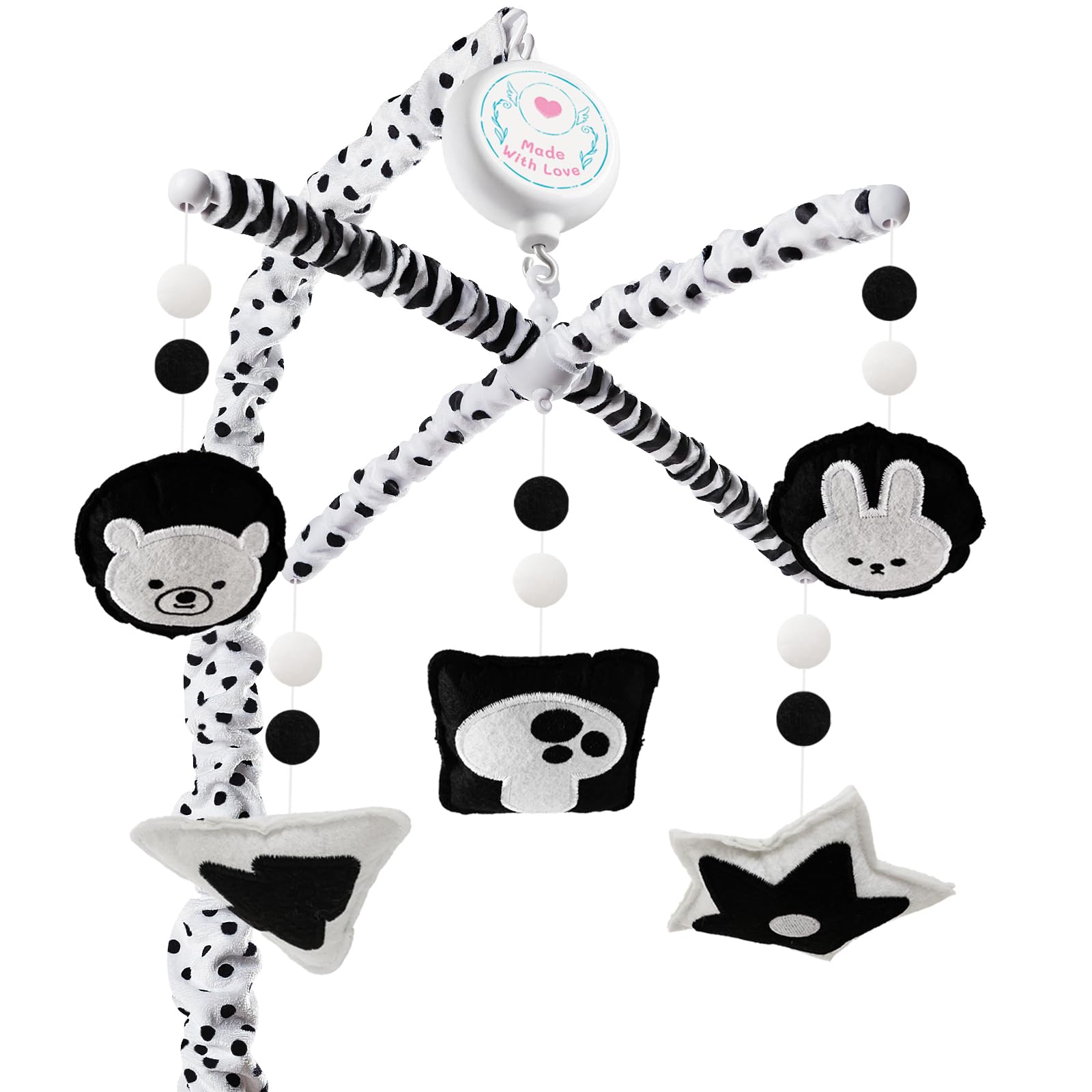Montessori Crib Mobile – High-Contrast Baby Mobile for Crib