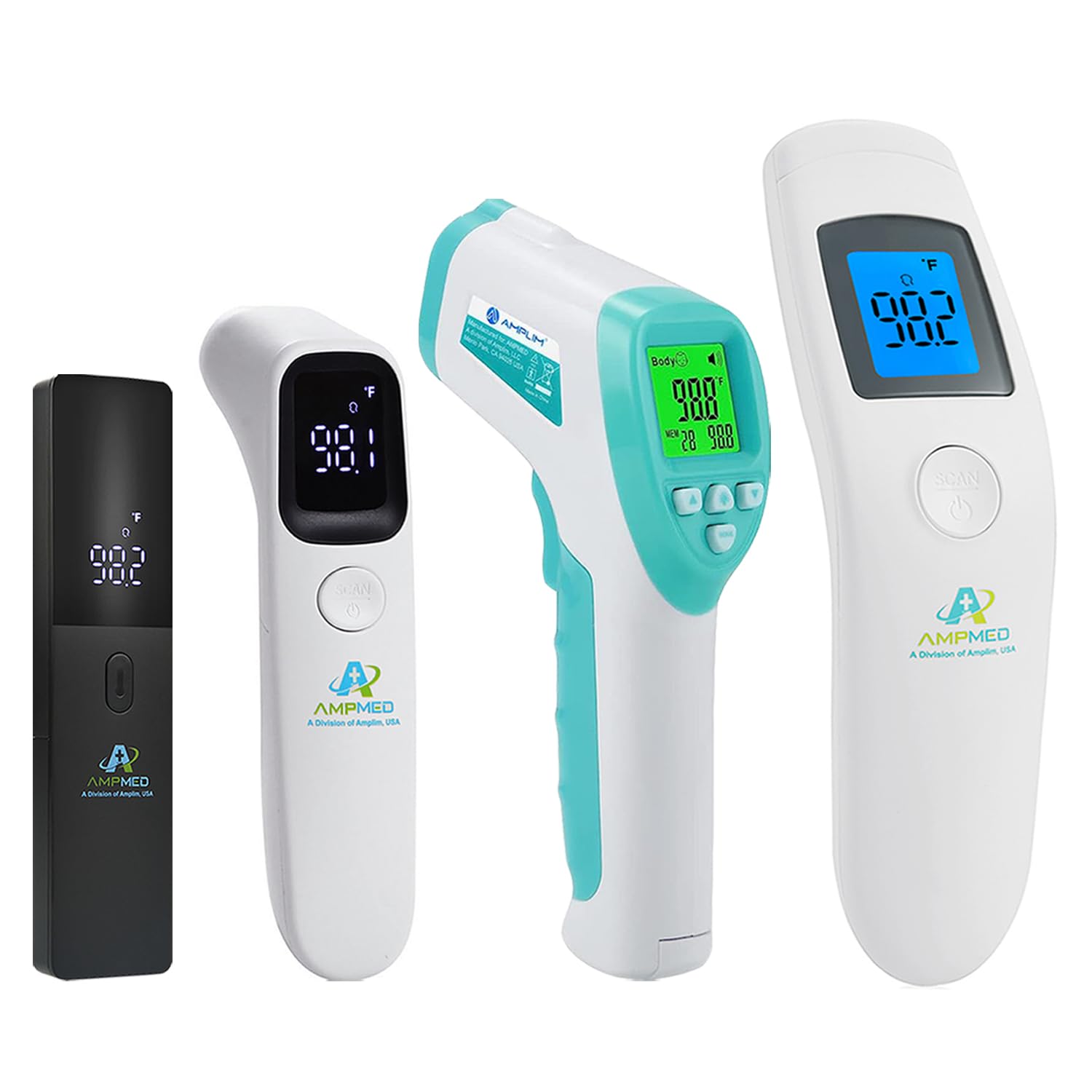 4-Pack Hospital & Medical Grade Non Contact Digital Infrared Forehead Thermometer