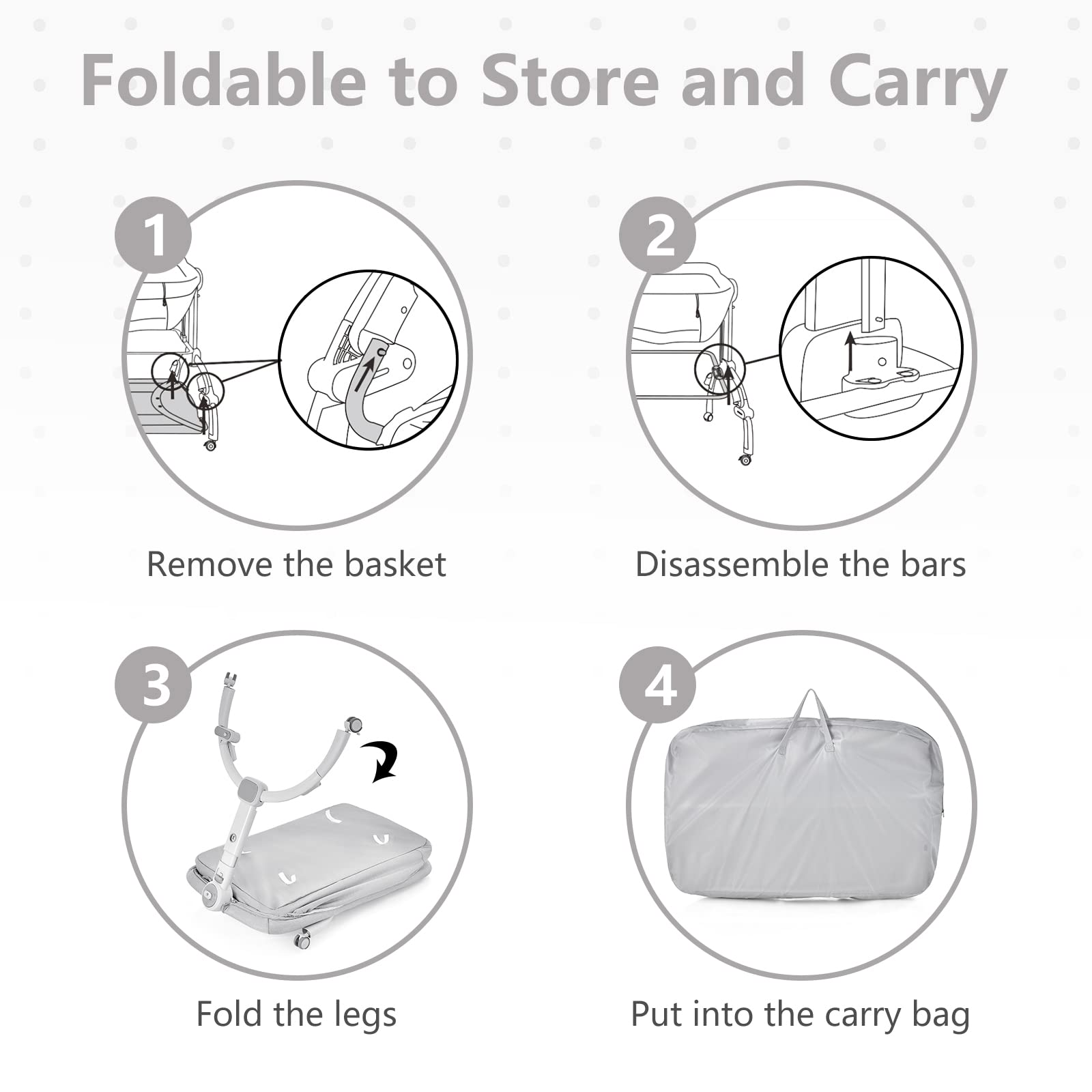 3-in-1 Convertible Baby Bassinet with Bedside Sleeper