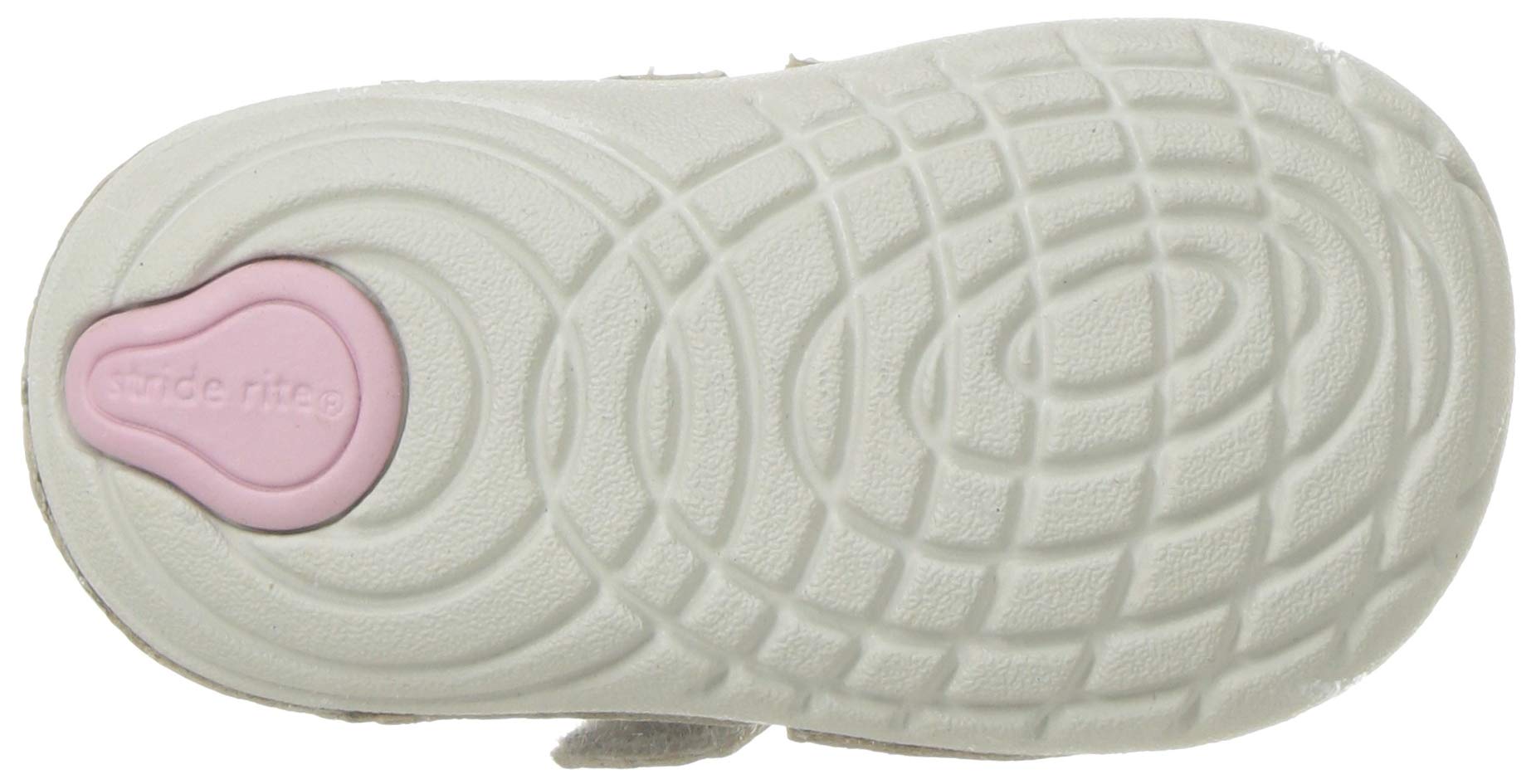 Stride Rite baby girls Soft Motion Jazzy Sneaker, Champagne, 3.5 Infant US