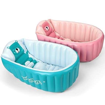 Baby Bath Tub Portable Foldable Travel Mini Swimming Pool Helps Infants