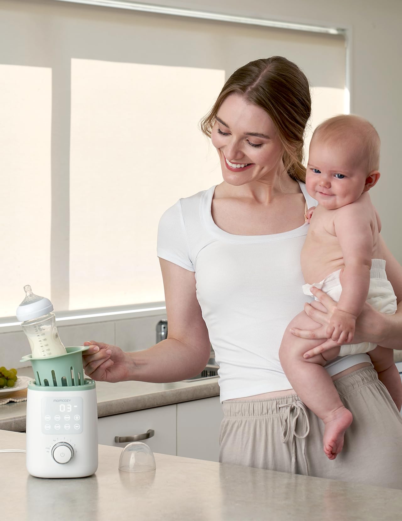 Retain Nutrients Bottle Warmer, 9-in-1 Baby Bottle Warmer