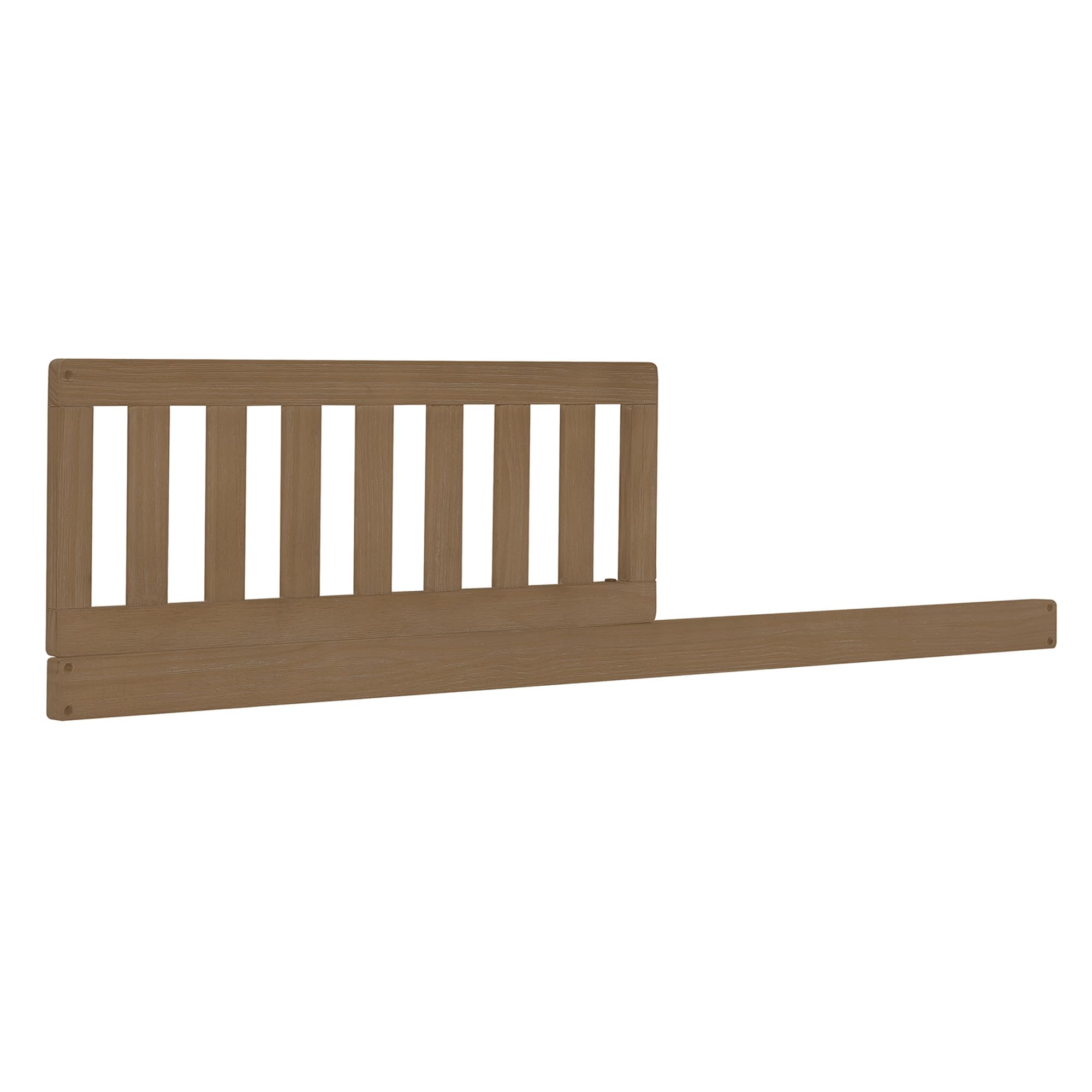 Simmons Kids Asher 6-in-1 Convertible Crib with Toddler Rail, Aged Oak