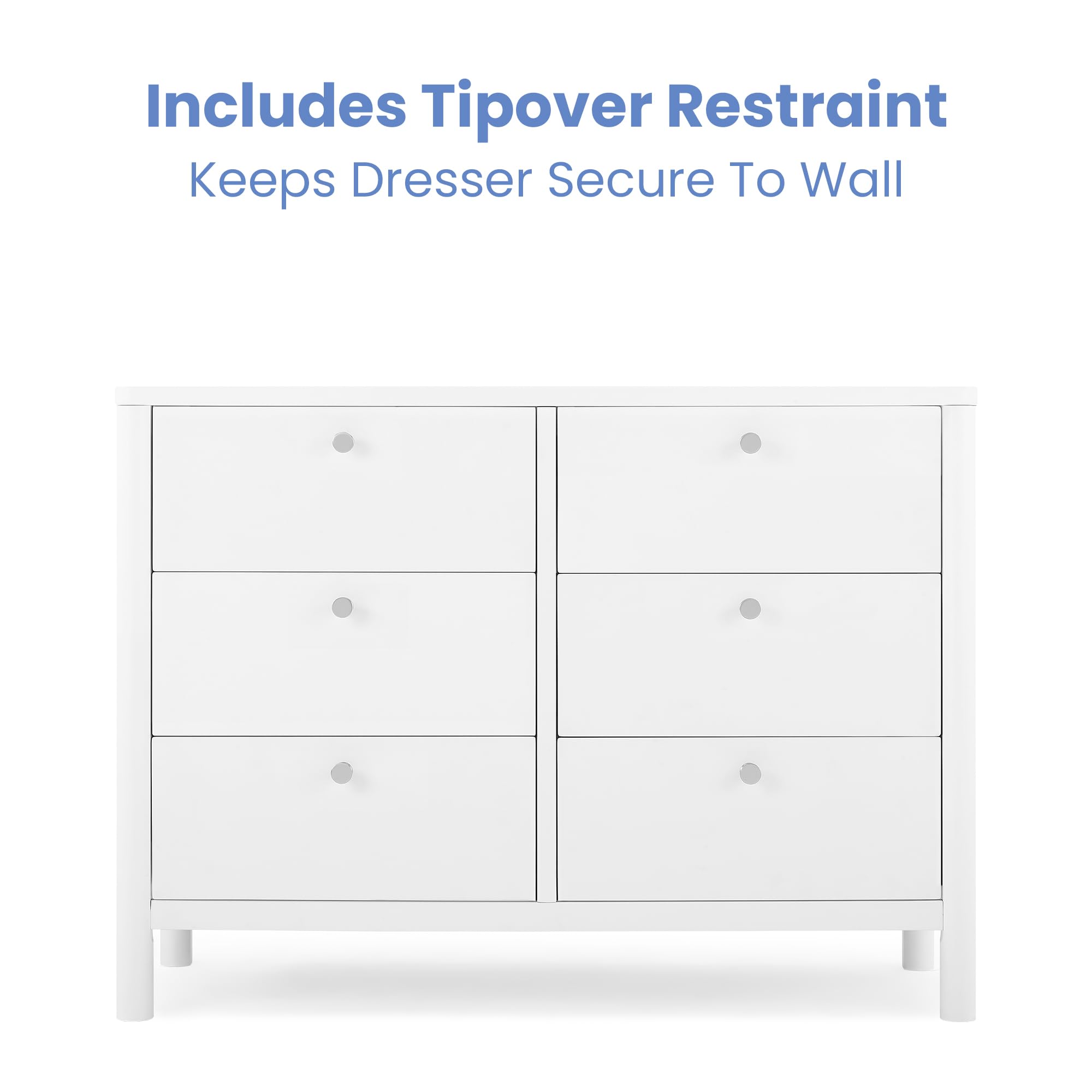 Brooks 6 Drawer Dresser with Interlocking Drawers